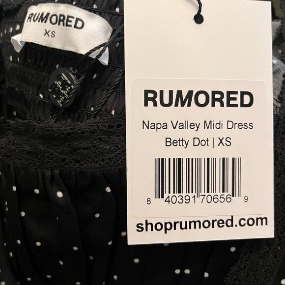 Rumored Napa Valley Midi Dress in Betty Dot – Size XS – NWT - Picture 2 of 15